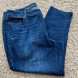 Talbots Girlfriend Blue Jeans Dark Wash Flawless Denim Women's Sz 18